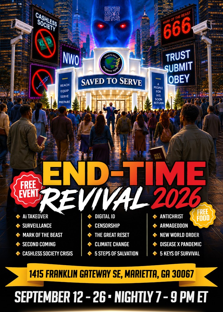 End-Time Revival 2026 invitation, front