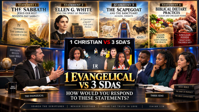 1 Evangelical vs 3 SDAs. How Would You Respond To These Statements? 09/12/2026